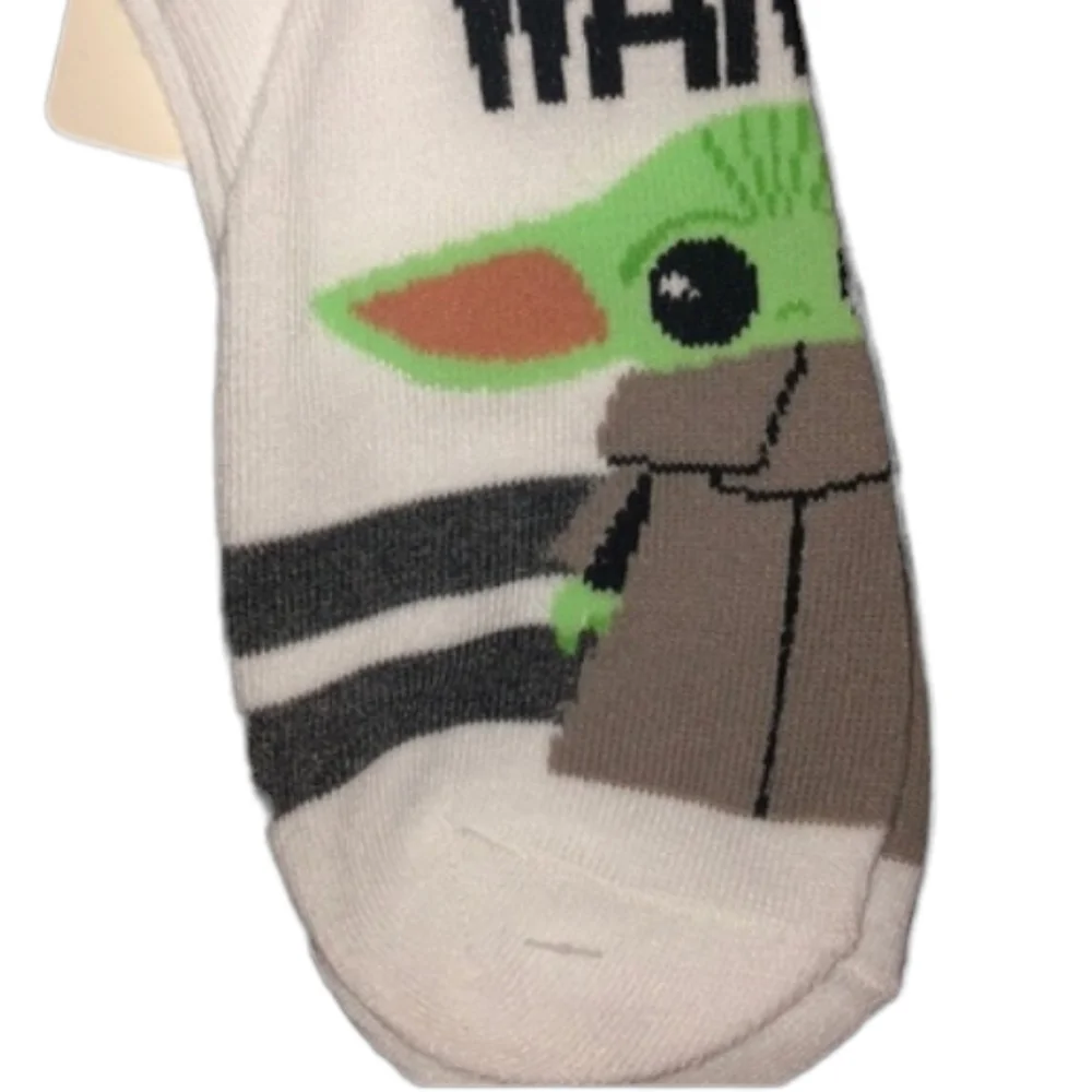 Star Wars Boys No Show Socks Size 4-10 baby yoda NWT